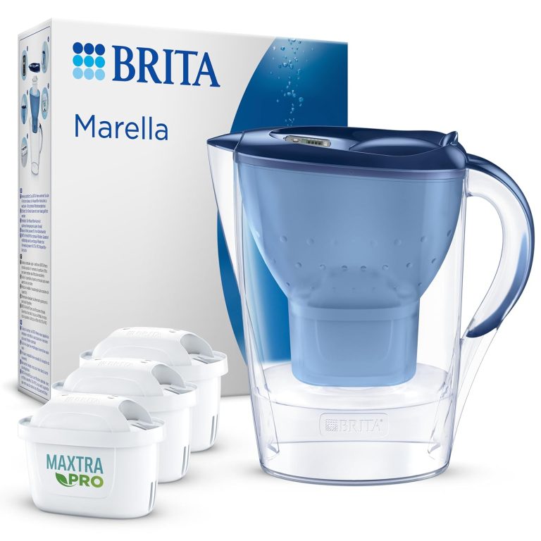 BRITA Caraffa filtrante acqua Marella Blu (2.4L) incl. 3 x BRITA filtri