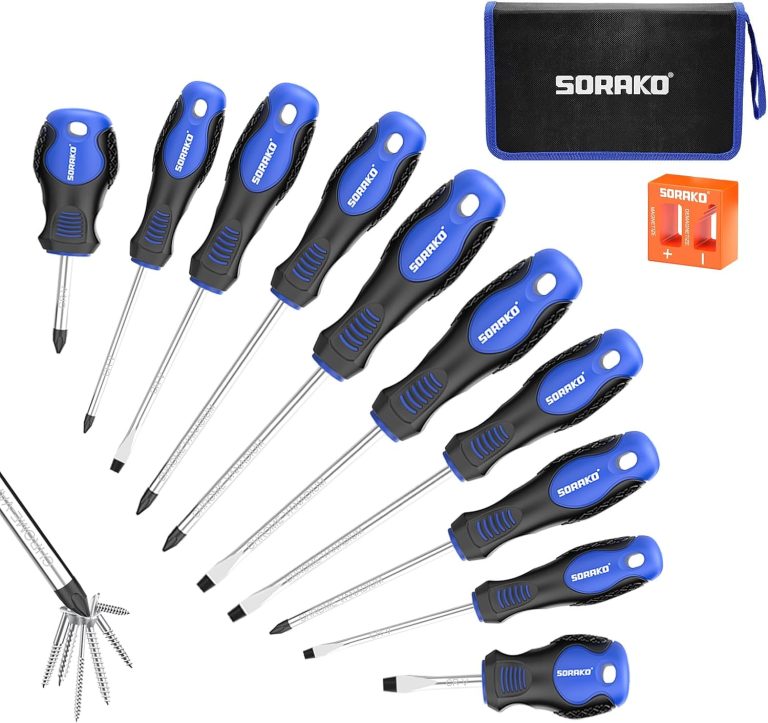 Set cacciaviti da 11 pezzi, Con smagnetizzazione 2 in 1